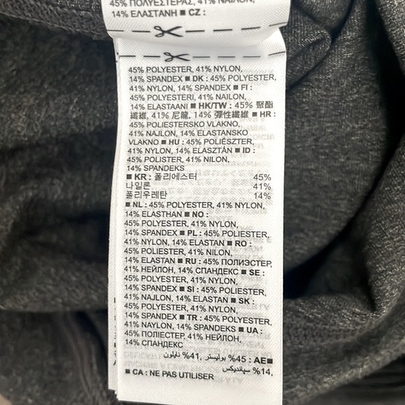 GAP high-rise capri-length compression legging Charcoal gray M nwt - Picture 7 of 8